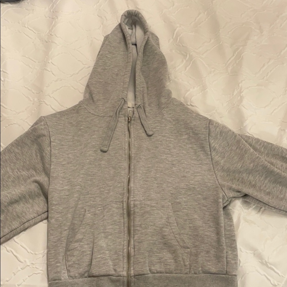 Zip up cropped jacket